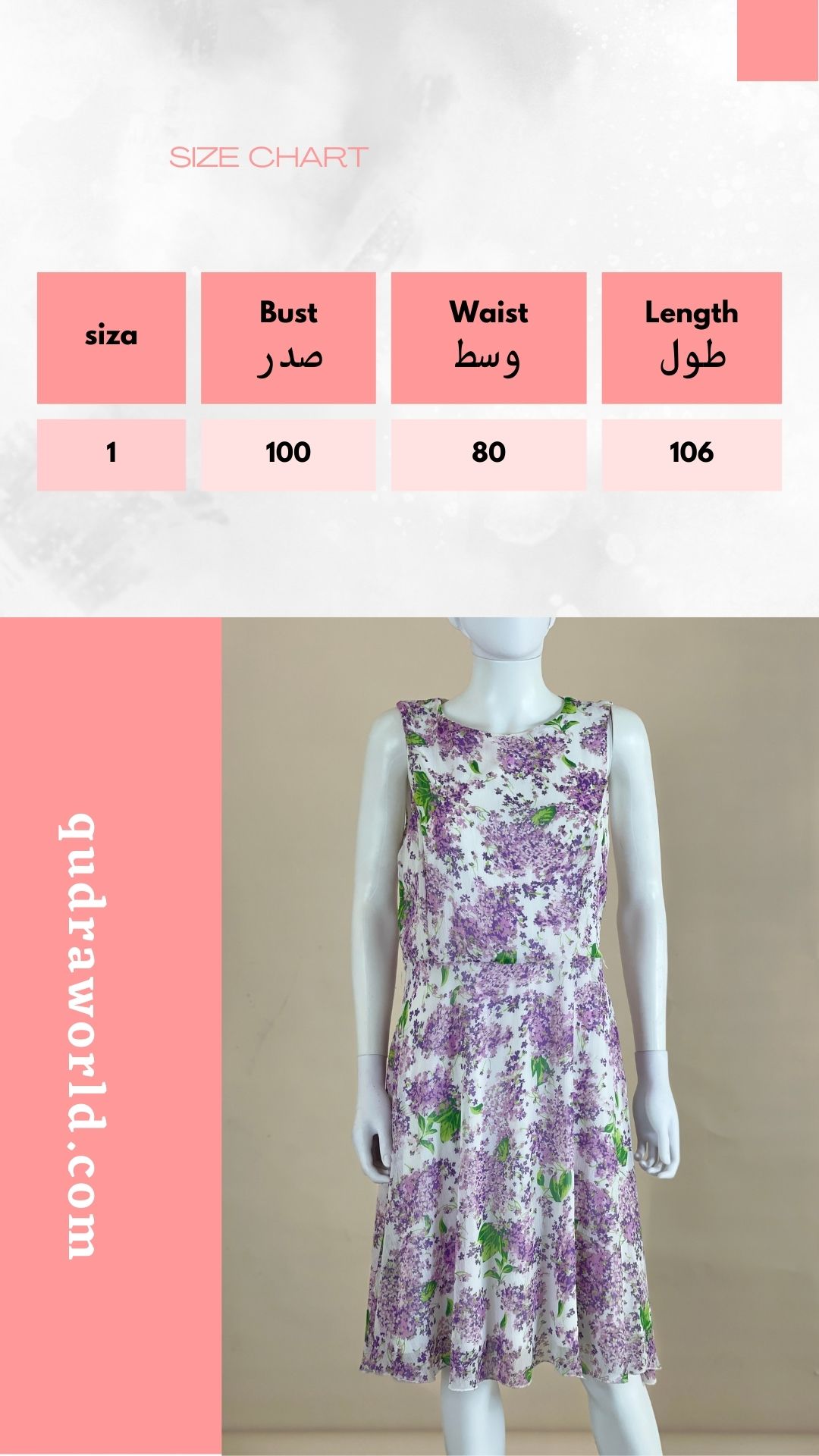Brown and Grey Minimalist Geometric Fashion Size Chart Instagram Story (4) lavender dress