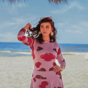 Lips burkini top only