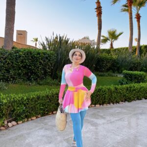 galaxy burkini colorful top + swim leggings