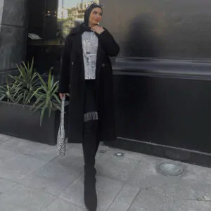 بوت اسود شمواه طويل