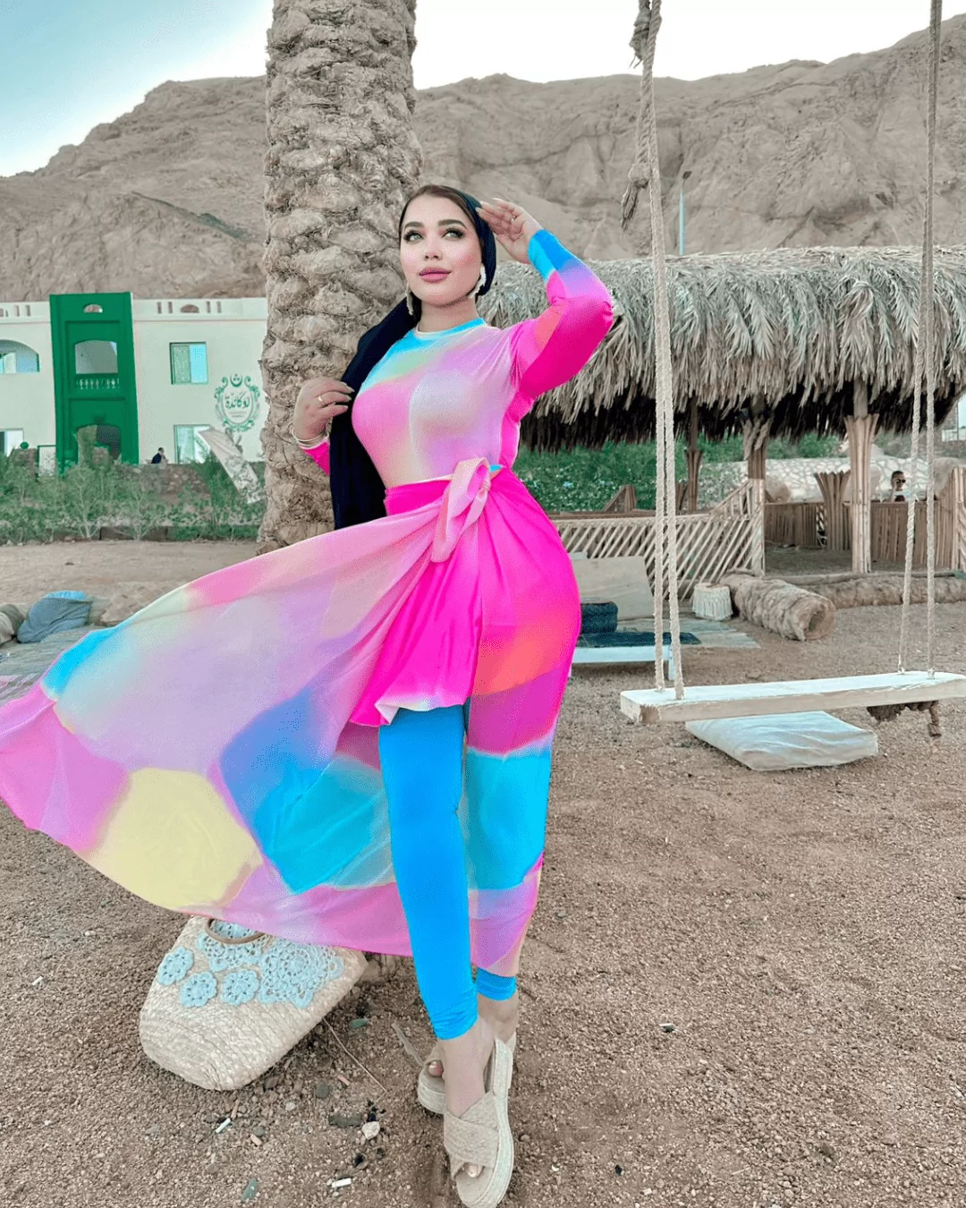 Galaxy burkini top and pants
