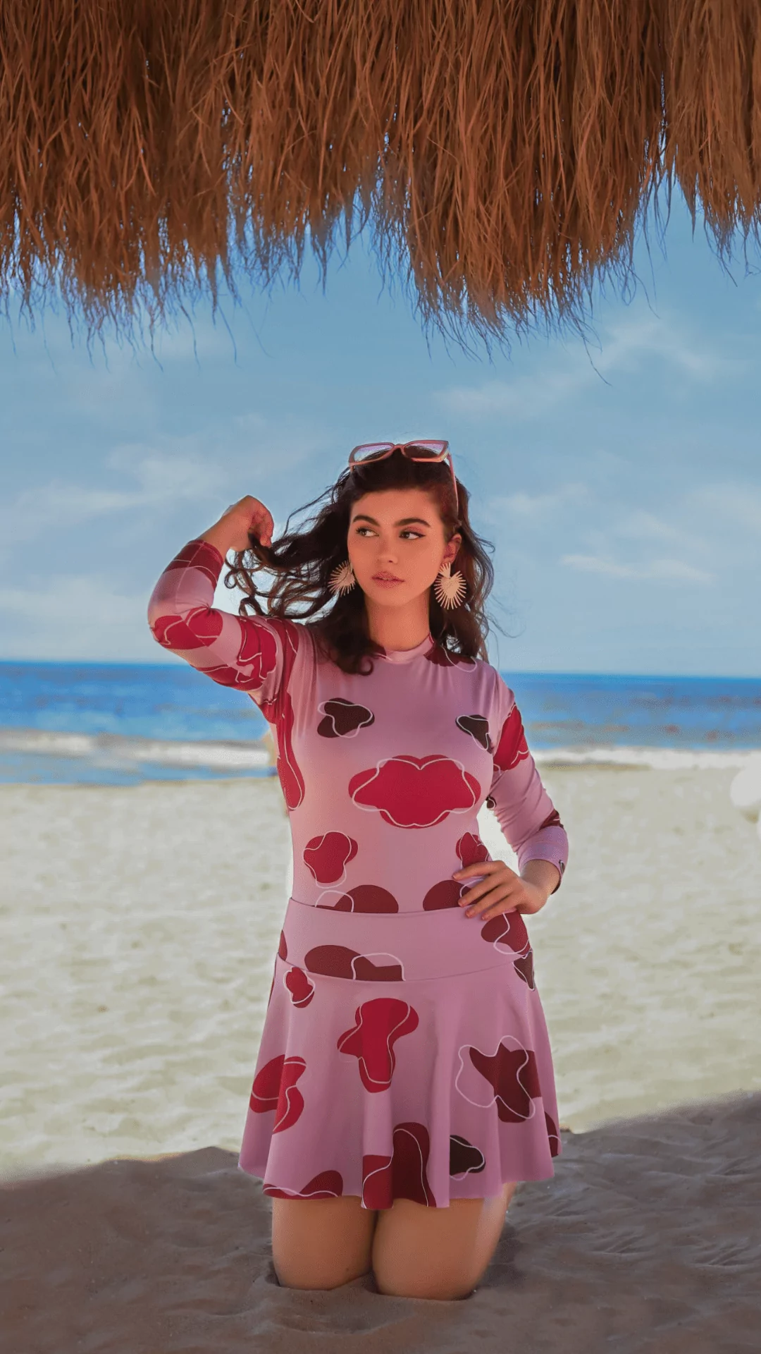 Lips burkini top only