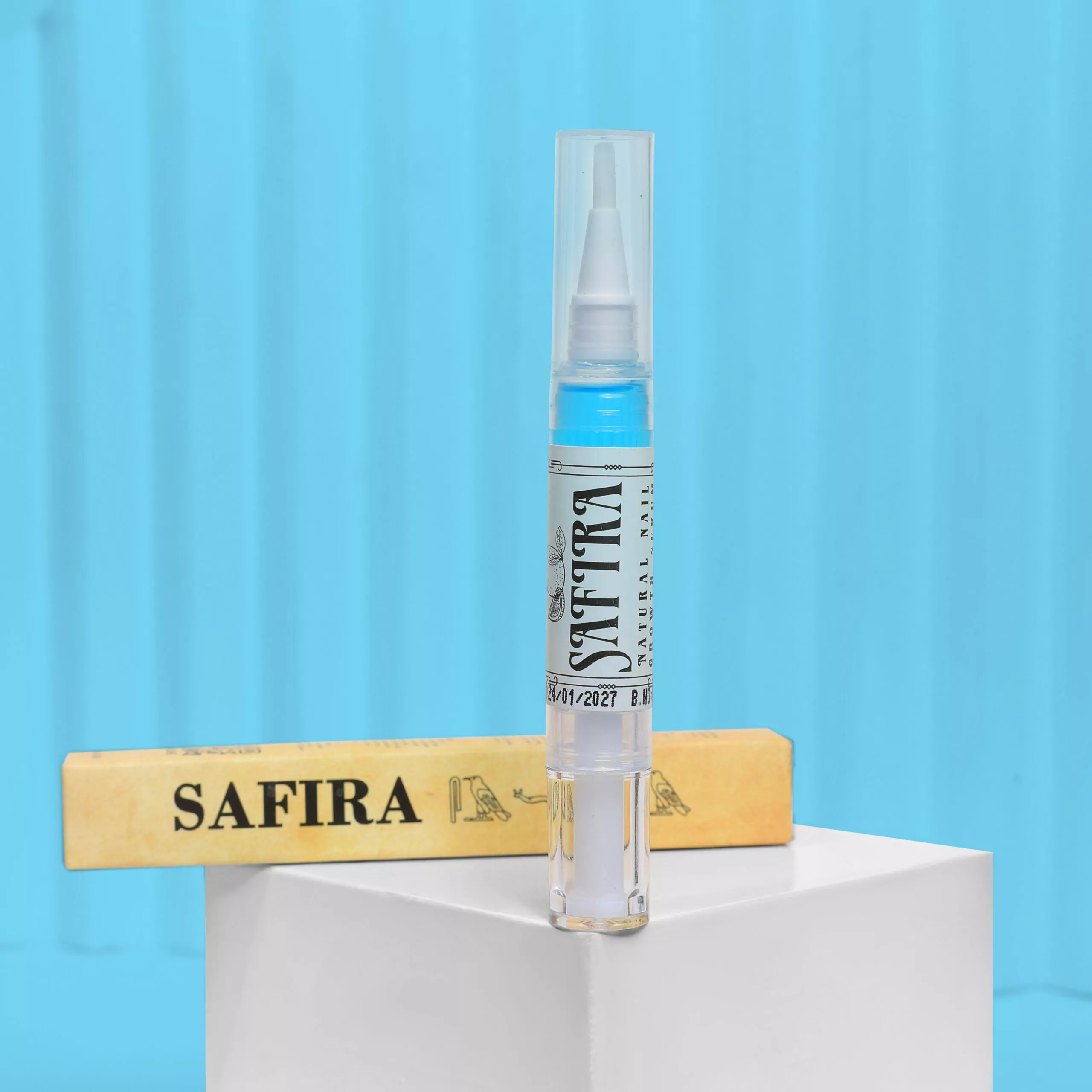 Safira blue nail serum