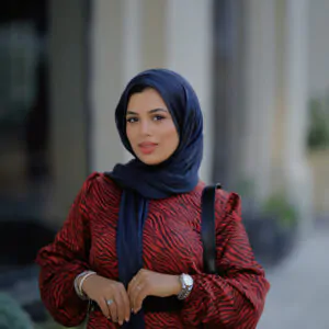 فستان ستان نبيتي زيبرا