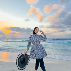 Burkini snake print Top and Pants