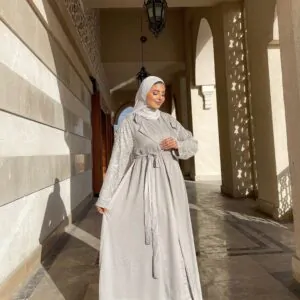 silky abaya